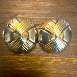 Vintage Gold/Silver Circle Earrings